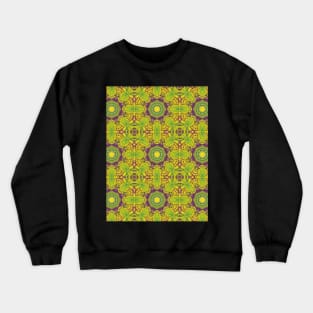 Green and Purple Hammer Gear Pattern - WelshDesignsTP004 Crewneck Sweatshirt